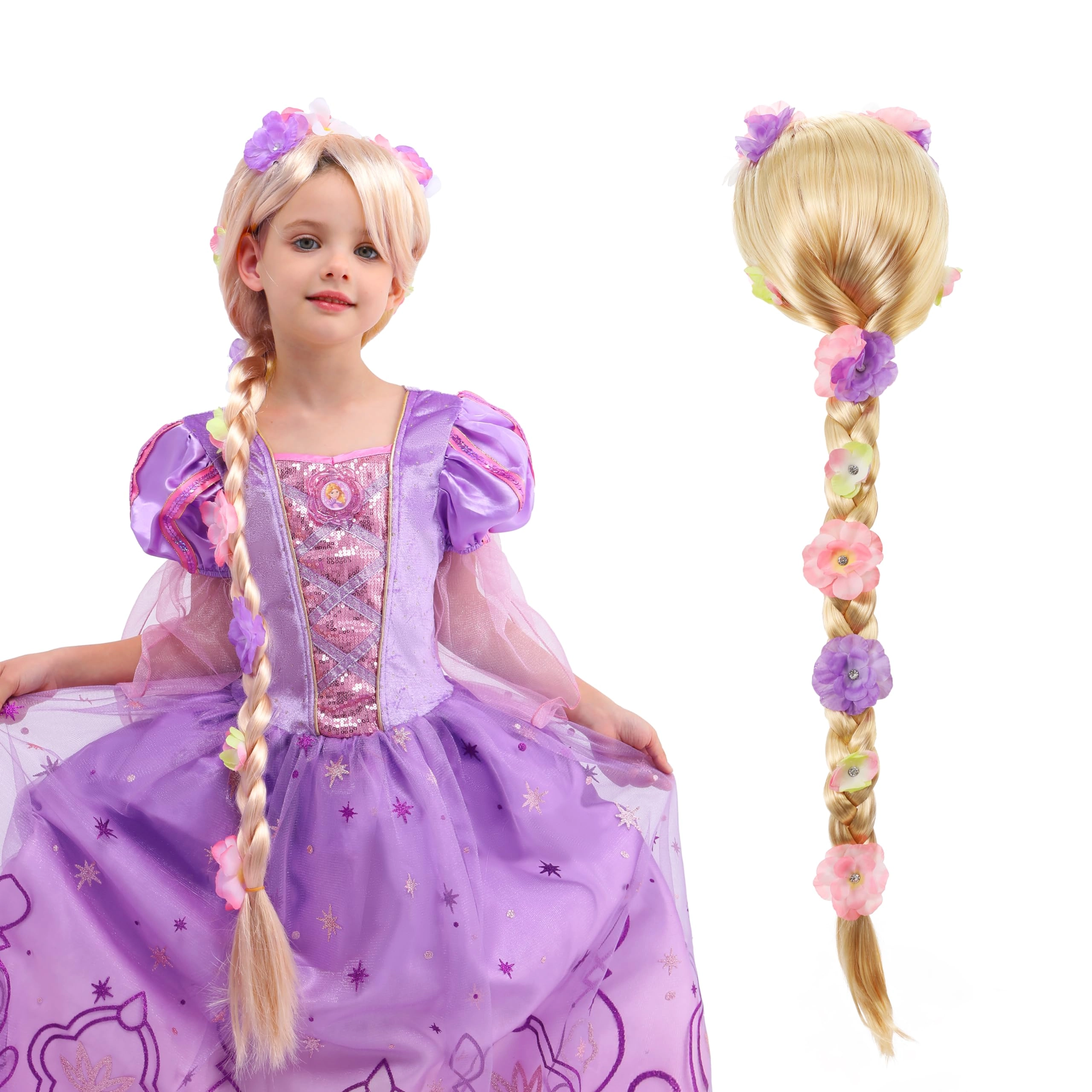 Sincere Party Rapunzel Plaits - 37inches Rapunzel 1pc girls