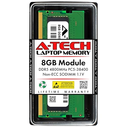 Atech RAM Memory Upgrade Module - 8GB 4800MHz SO-DIMM DDR5