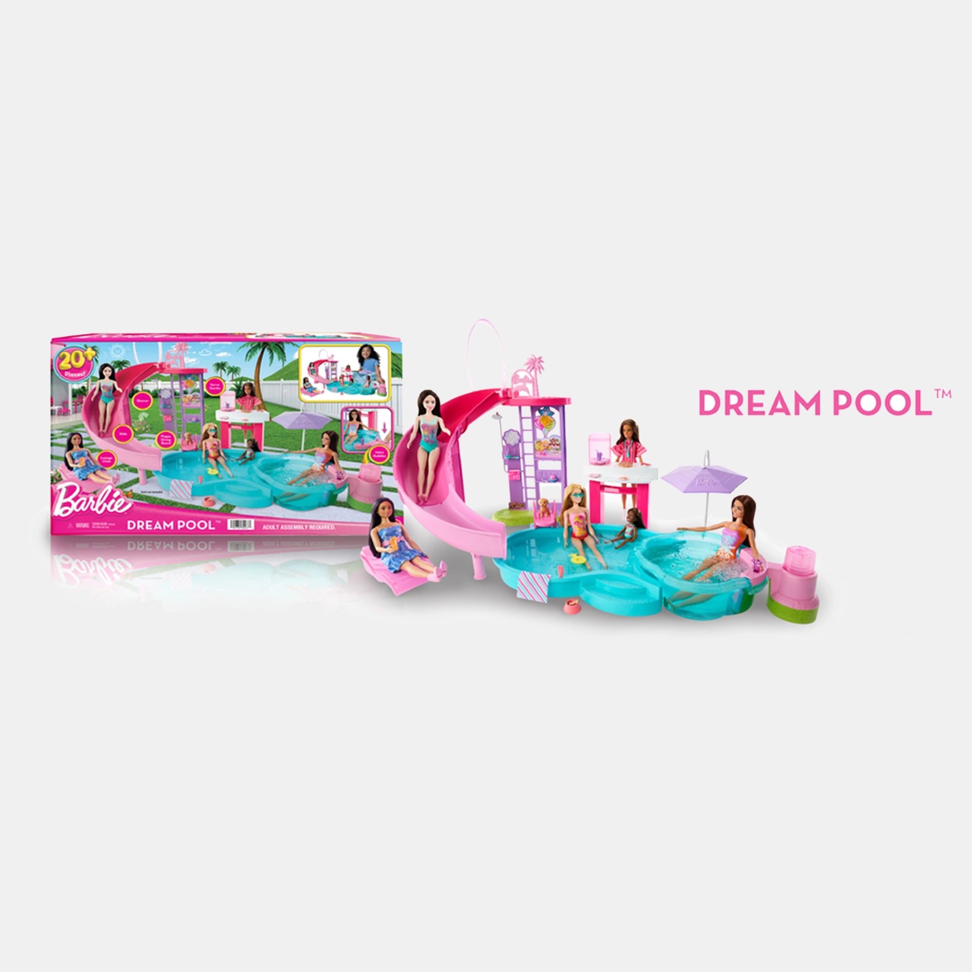 Barbie Dream Pool Playset - Multicolor 23 pieces
