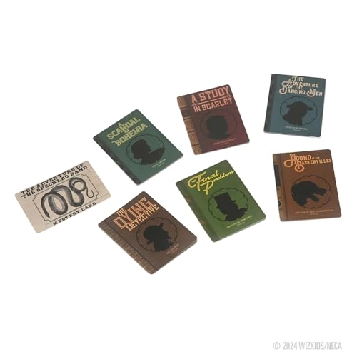 Sherlock Holmes + Dr. Watson + Professor Moriarty + Irene Adler + Hell Hound of the Baskervilles - Movies (WK86277)