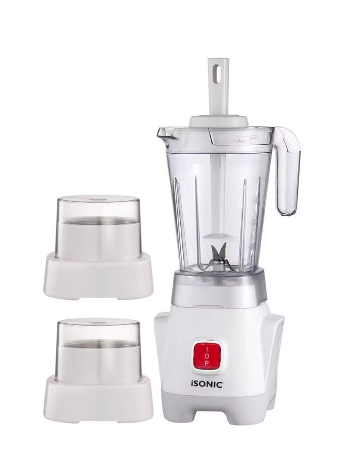 iB 703 - 3 IN 1 BLENDER - Grinder and Chopper attachments, Unbreakable jar