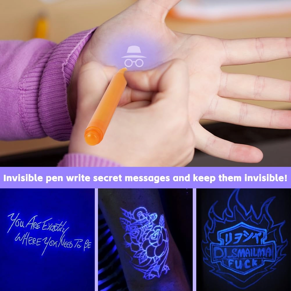Invisible Ink Pen - Multi-colored Set
