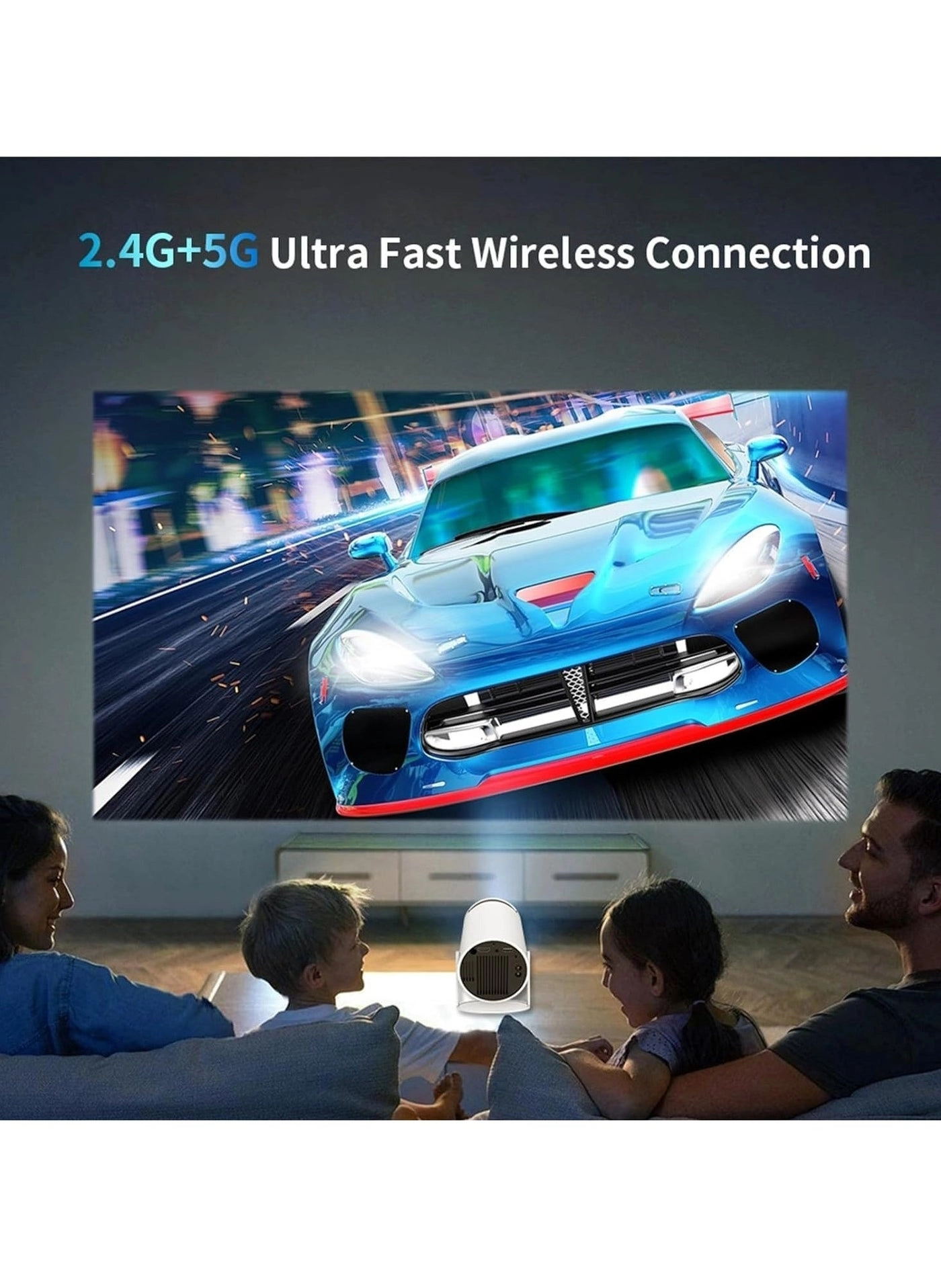 Smart 5G Portable Projector - HD 1080P