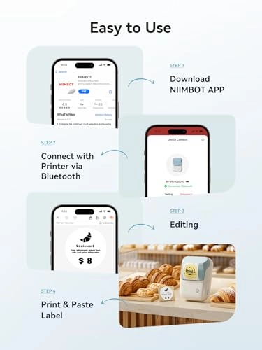 B1 - Label Maker 50*30mm Labels Space Blue