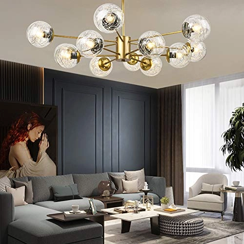 Magic Bean Molecular Chandelier - Golden 16 Heads