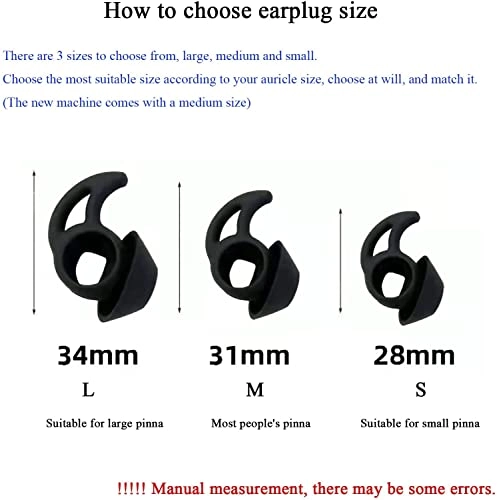 Replacement Ear Plugs for Bose Sports Earbuds - 6 Pieces