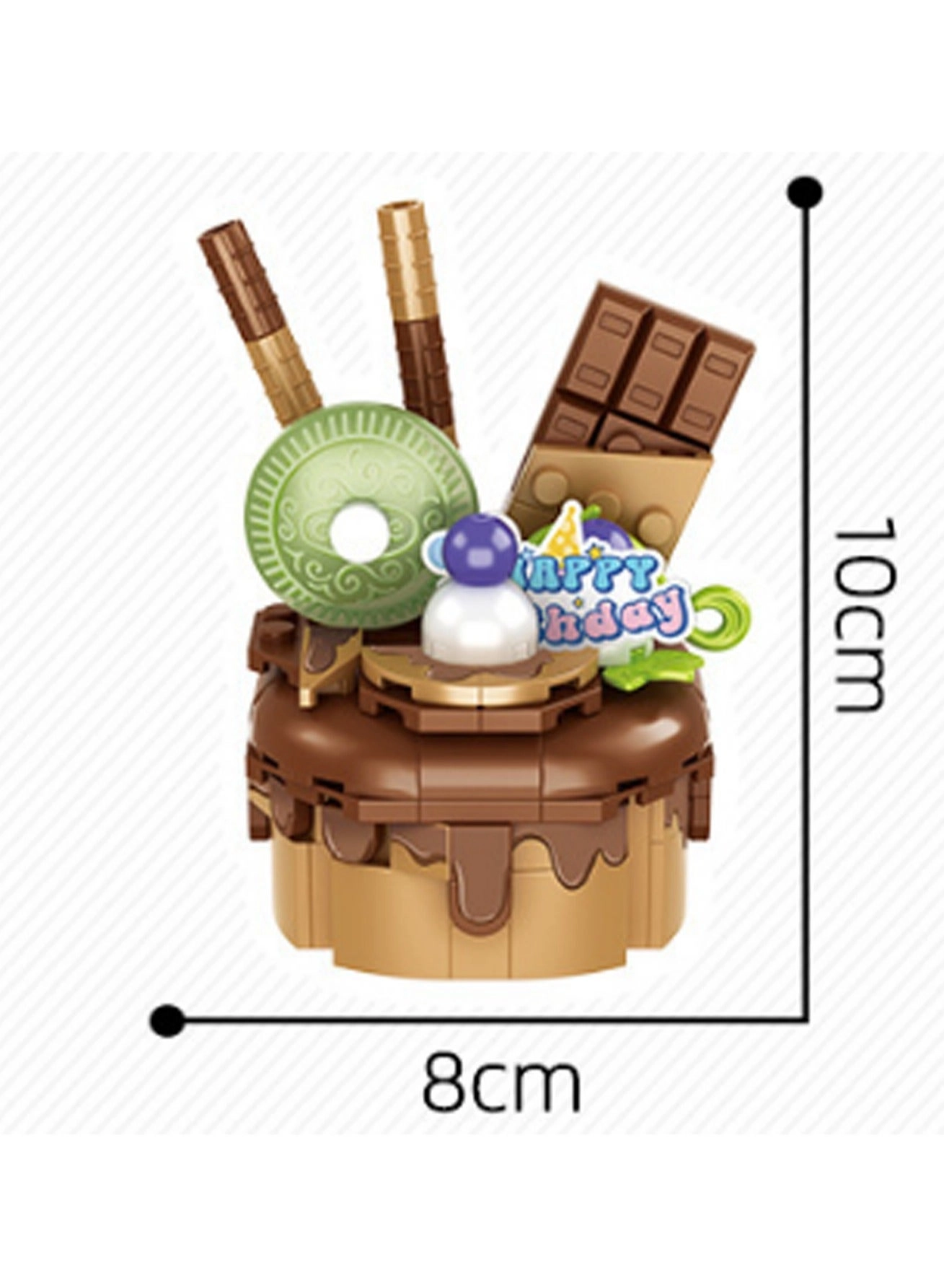 Chocolate Cake Model Set - 187pcs