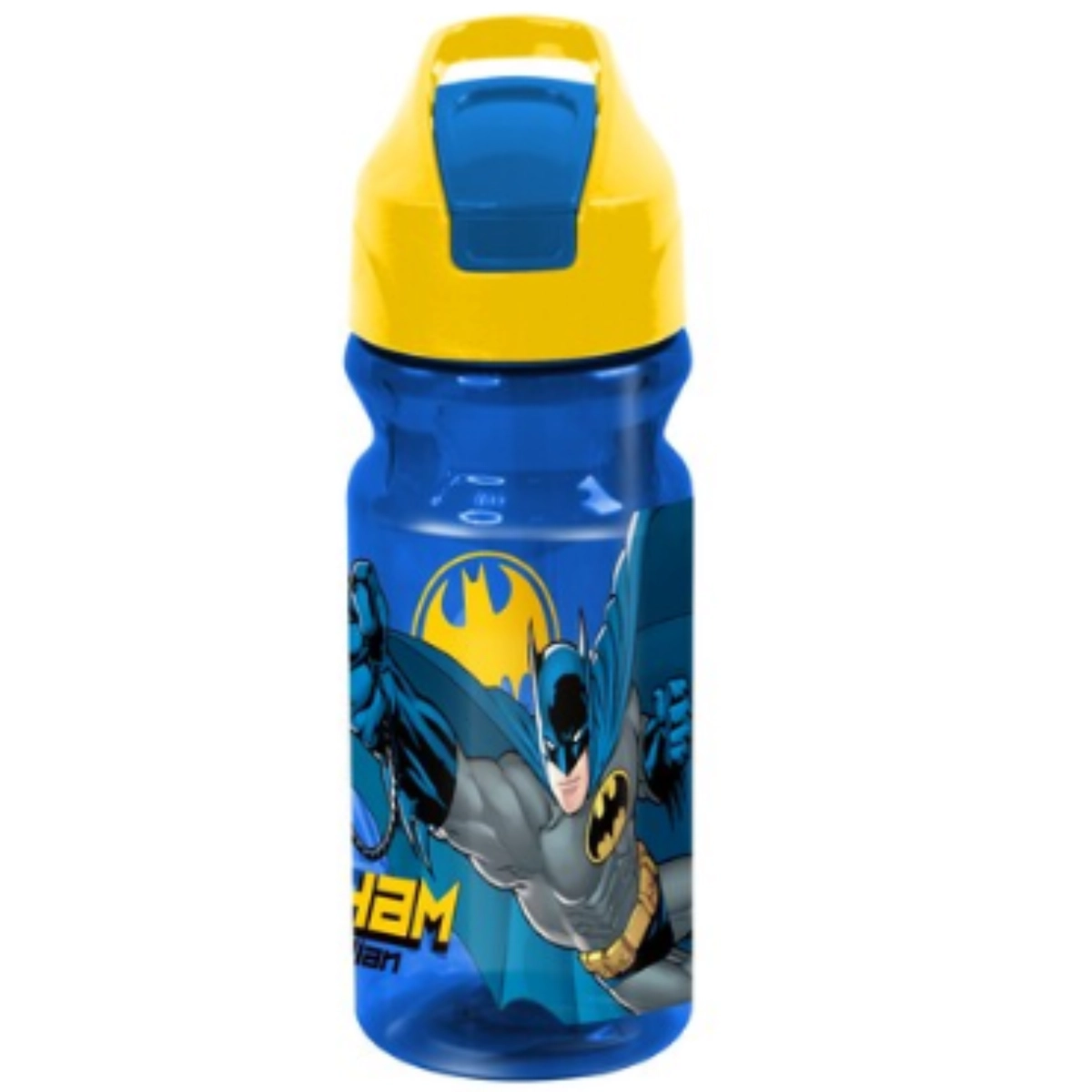 Mattel DC Batman Water Bottle - 500 ml Flip-top lid