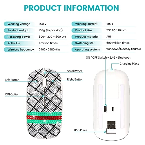Dual Mode Silent Mouse - Wireless