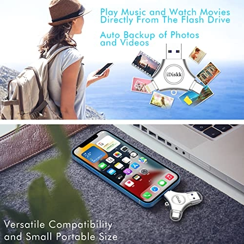 Photo Stick - USB 3.0 Lightning USB-C 128GB