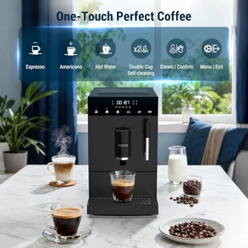 9s - CS-KFJ06-LM Fully Automatic Built-in Grinder Milk Frother