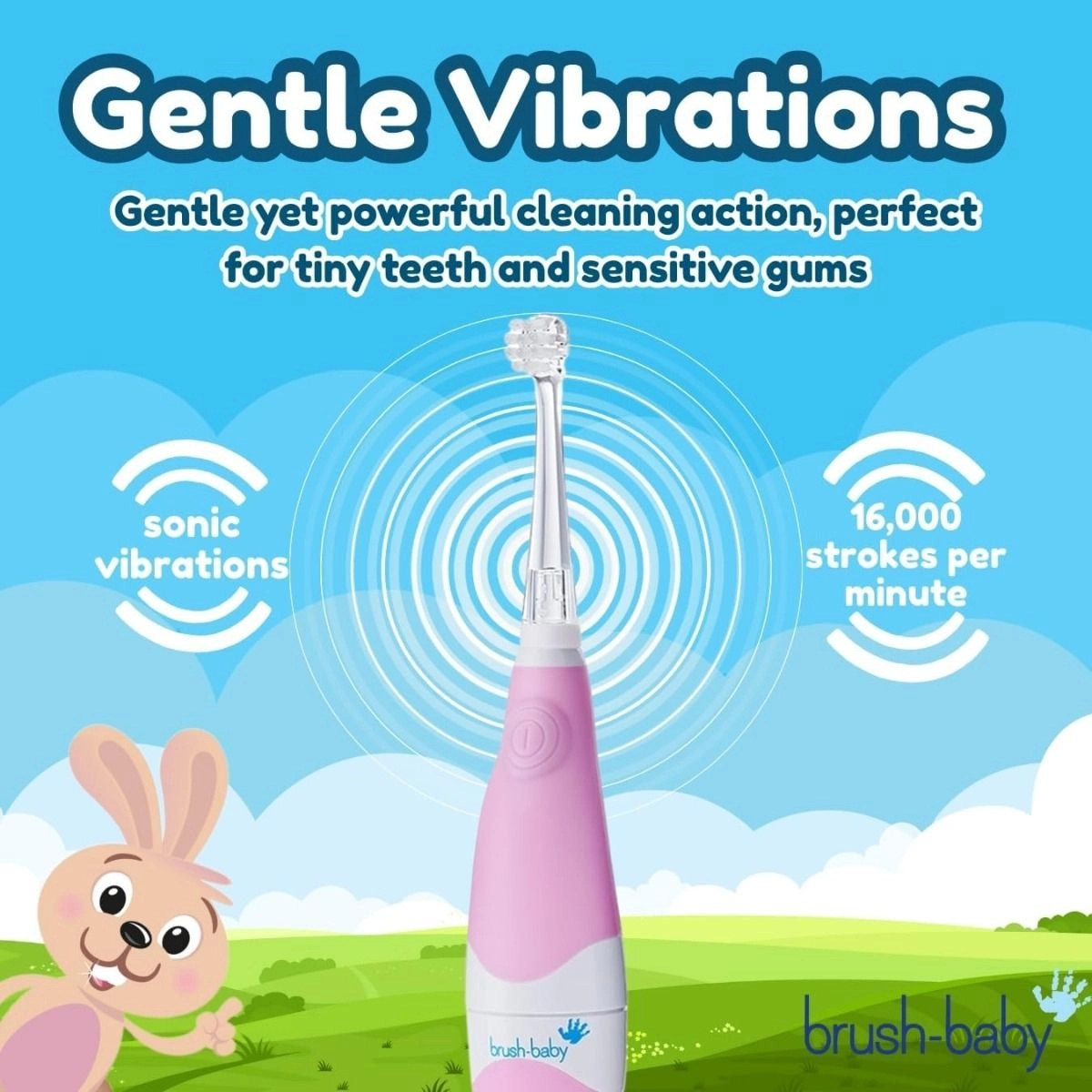 BabySonic - Infant and Toddler 0-3 Years 2 Sensitive Brush Heads Teal