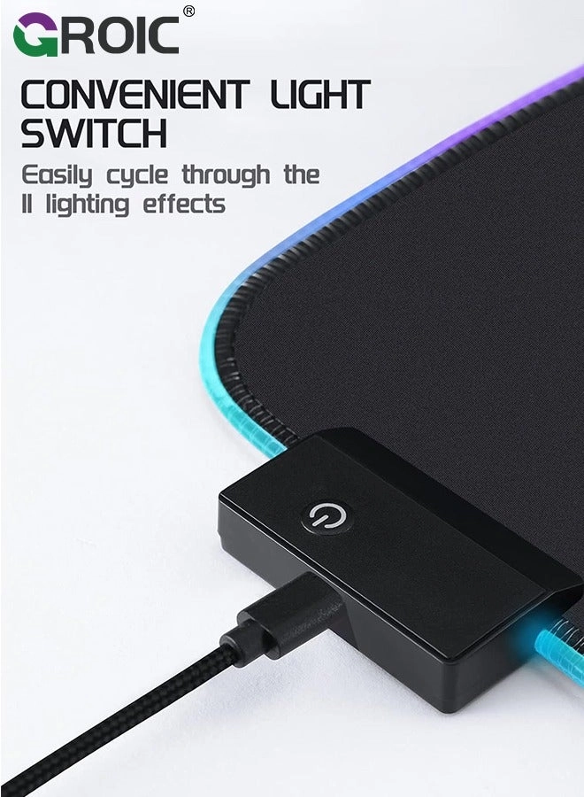 RGB Gaming Mouse Pad - 32.4x9.2 cm