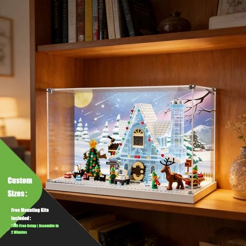 Lego Acrylic Display Box - 10275 Seasonal Elf Clubhouse