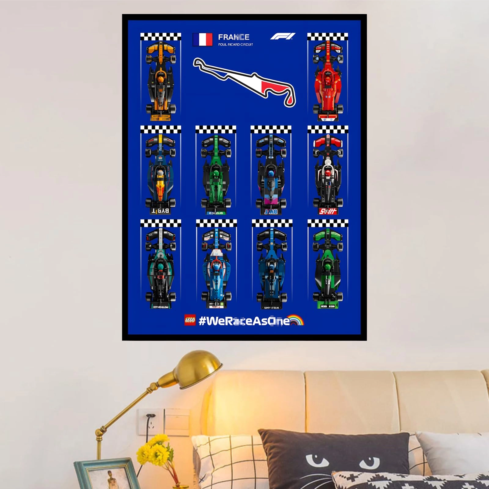 Display Wallboard Wall Mount for LEGO 77242 77243 77244 77245 77249 77250 77251 - 60X80cm