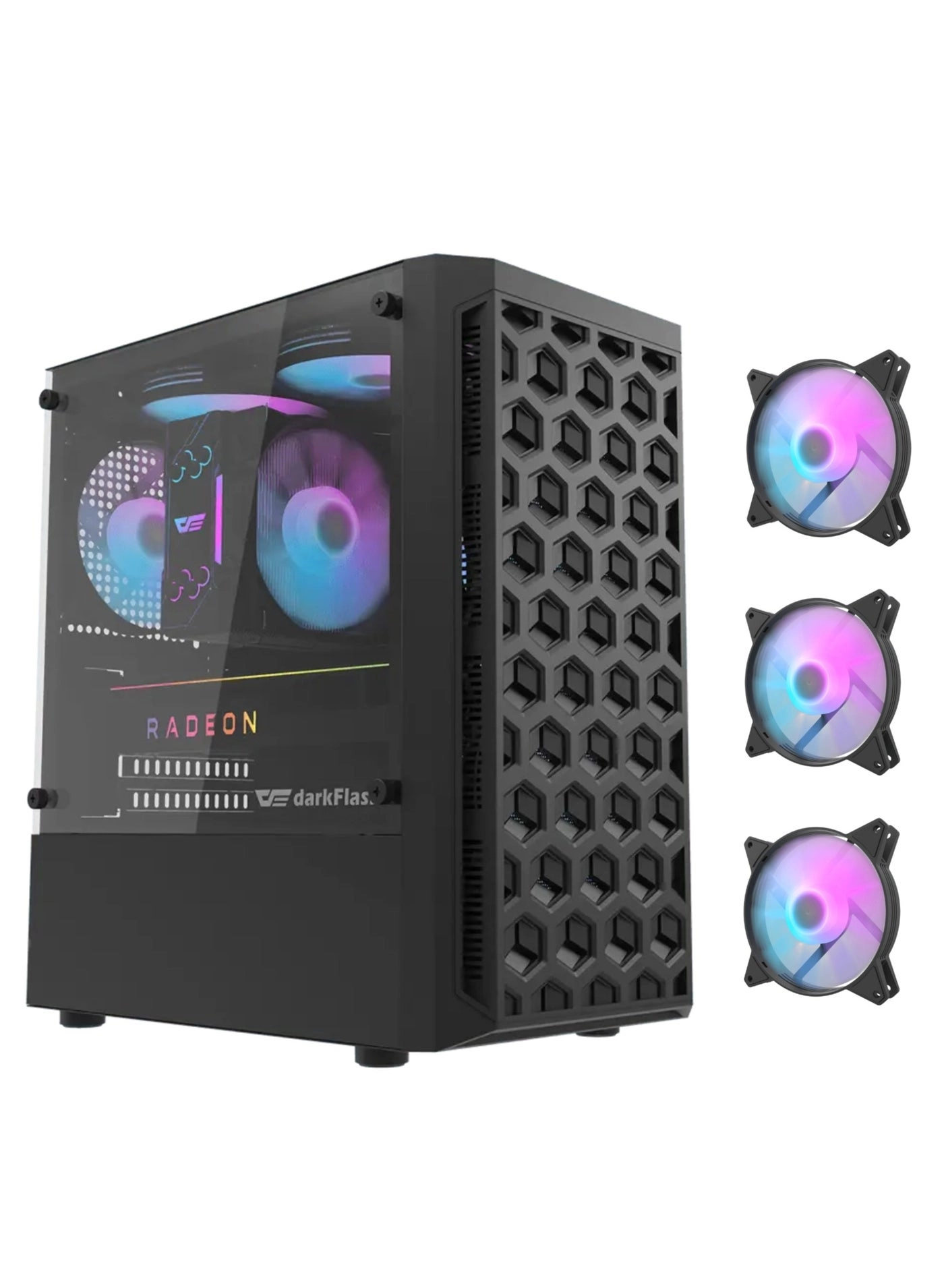 darkFlash DK300M - Tempered Glass M-ATX/ITX