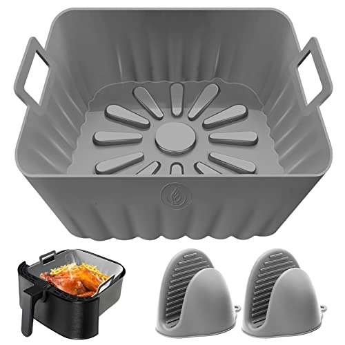 Silicone Liners Square - 8 Inch Reusable Heat Resistant