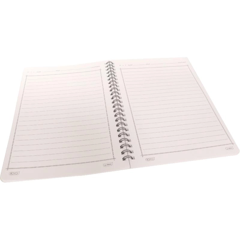Notebook 19 X 26 cm Spiral - Grid 100 Sheets