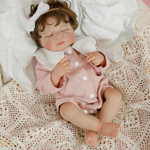 Pascale Reborn Baby Doll - 18 inch Vinyl sleeping Ages 3+