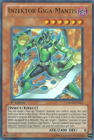 Konami Inzektor Giga-Mantis - ORCS-EN021 1st Edition
