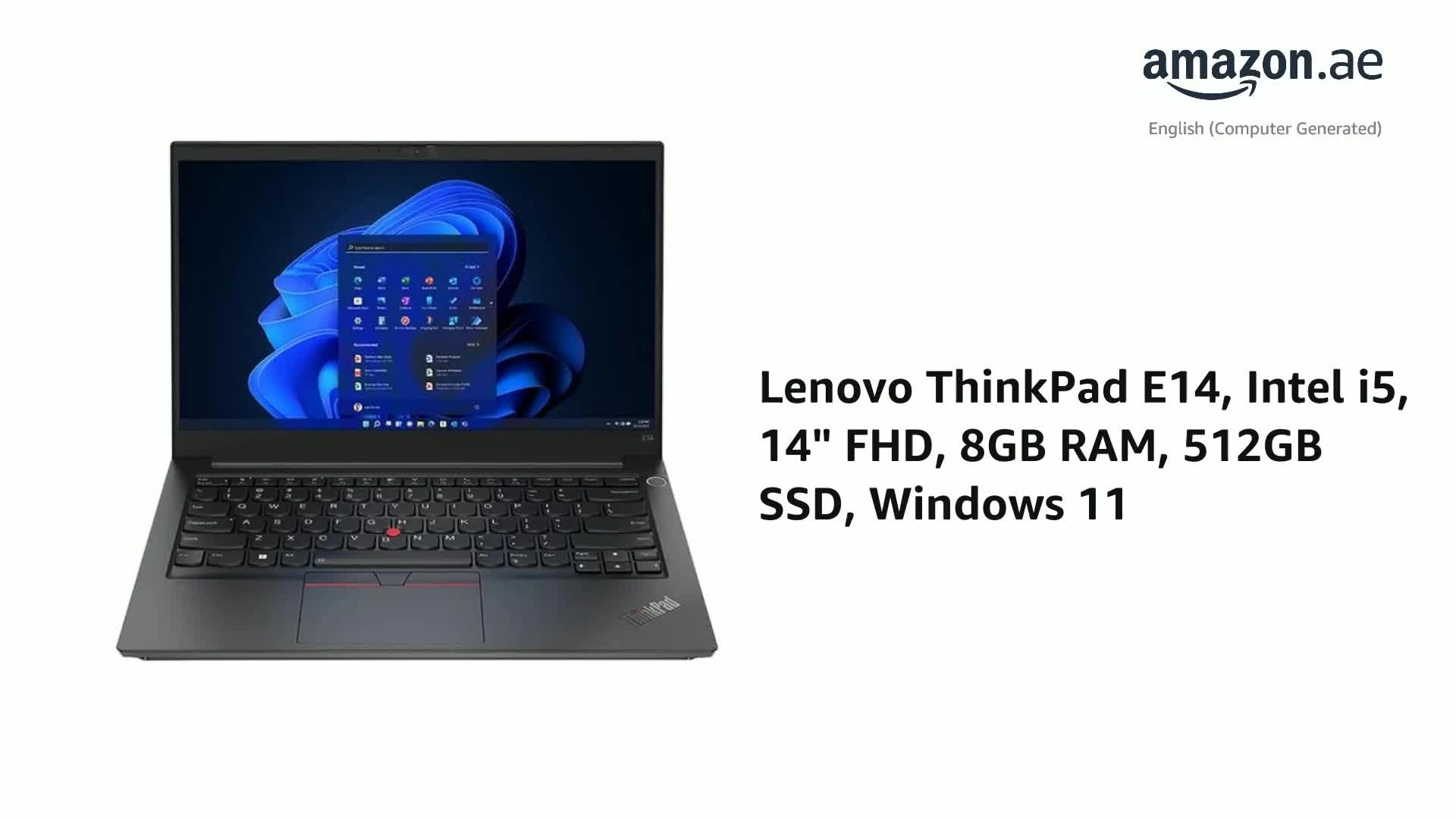 ThinkPad E14 Gen 4 21E300CLGR - 14'' Core i5-1235U 8GB DDR4 512GB SSD
