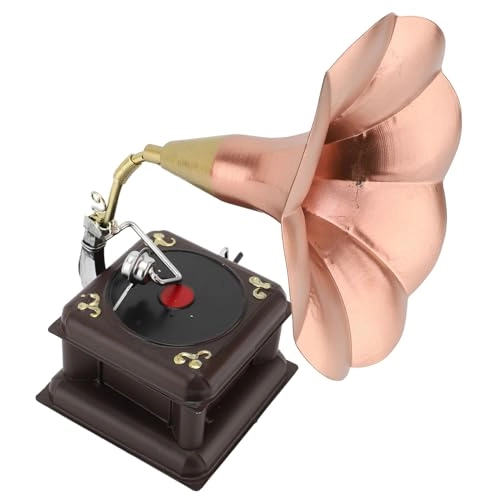 Vintage Phonograph - Red Bronze Iron