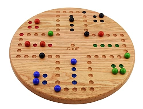Marbles - Solid Oak Wood Hand Painted Holes