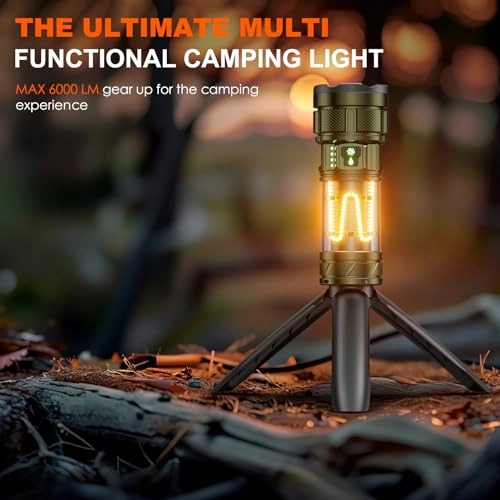 YM-A19-001 Flashlight - Green Aluminum Battery Powered