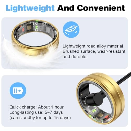 Smart Ring - LED Dispay Screen Heart Rate Sleep Tracker