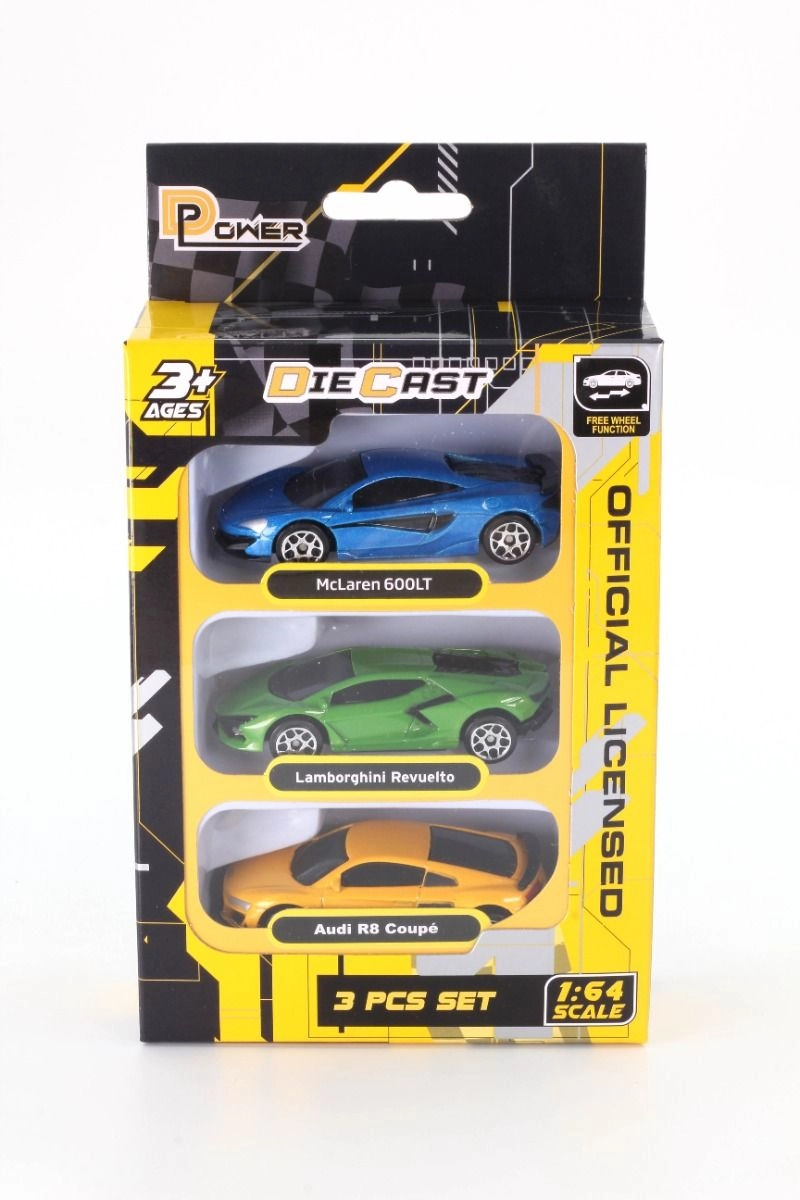 McLaren 600LT + Lamborghini Revuelto + Audi R8 2019 - 1:64