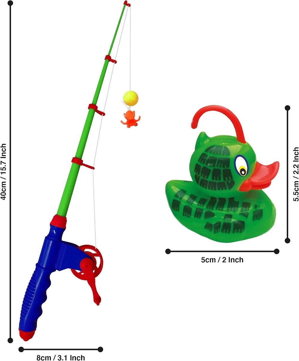 Gone Fishing- Safari Ducks - six safari ducks rod with reel