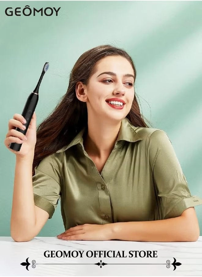 Sonic Electric Tooth Cleaner - 4 Cleaning Heads 5 Modes