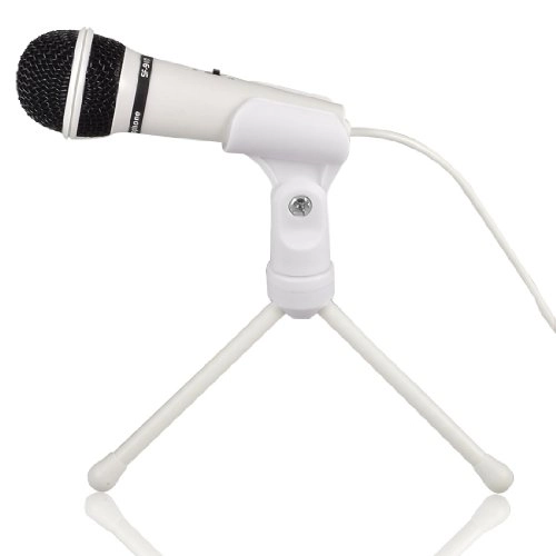 Freestanding Adjustable Stand Mount 3.5mm Jack Laptop Microphone - 3pcs Small Multiple colors