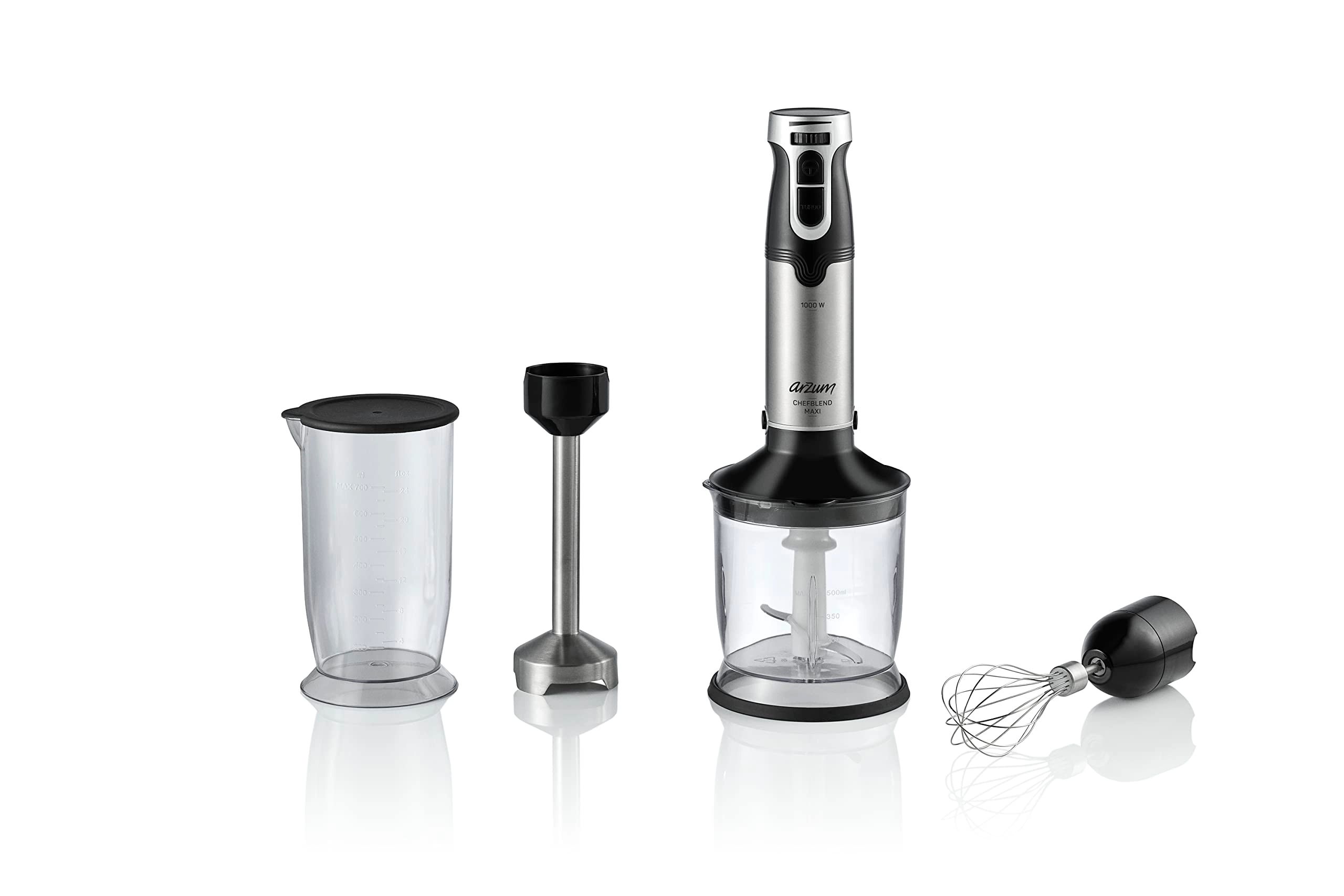 Arzum Chefblend Maxi Blender Set - 2 Speeds + Variable Speed, Stainless Steel Blades