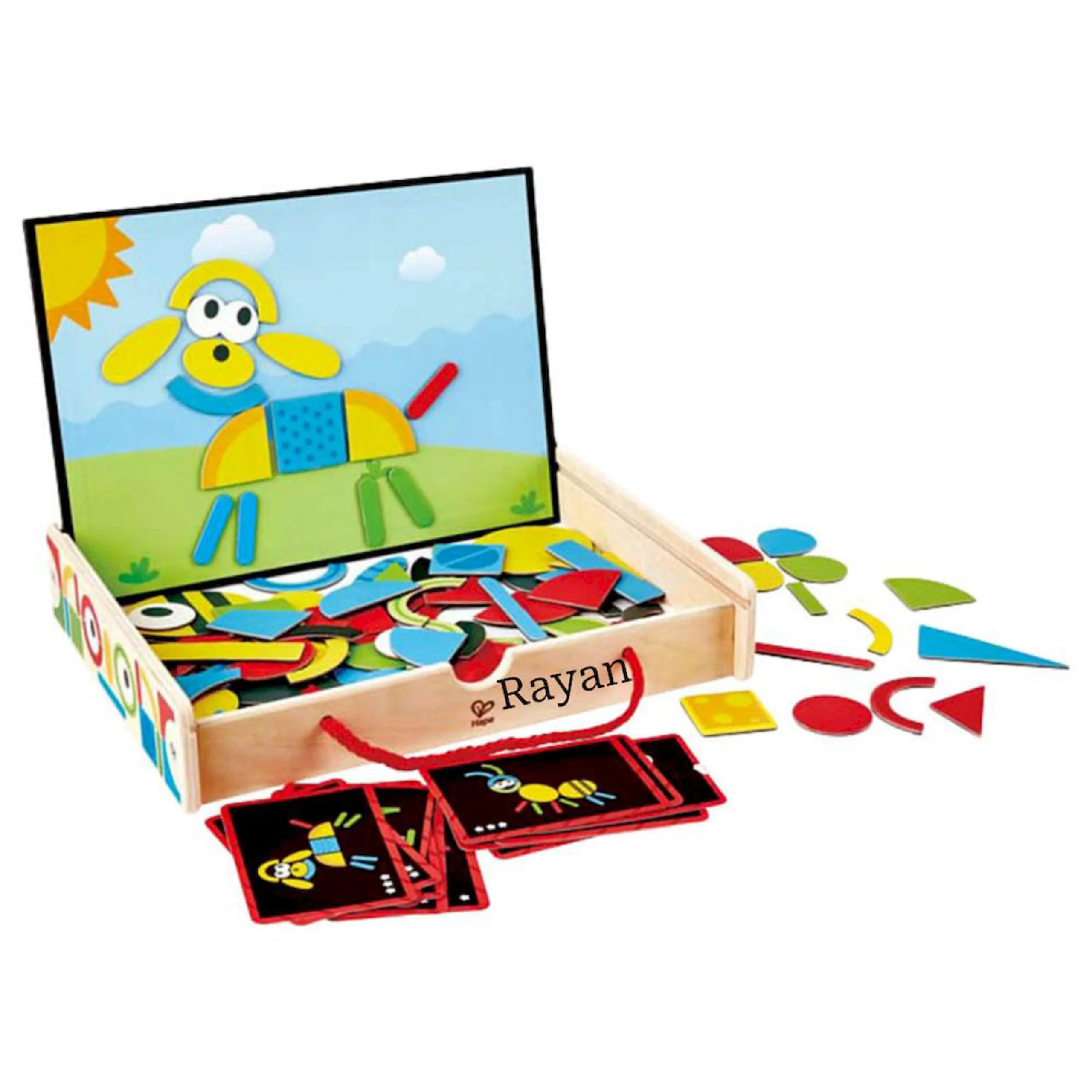 Hape Toys Personalized Magnetic Art Box - 91 pieces