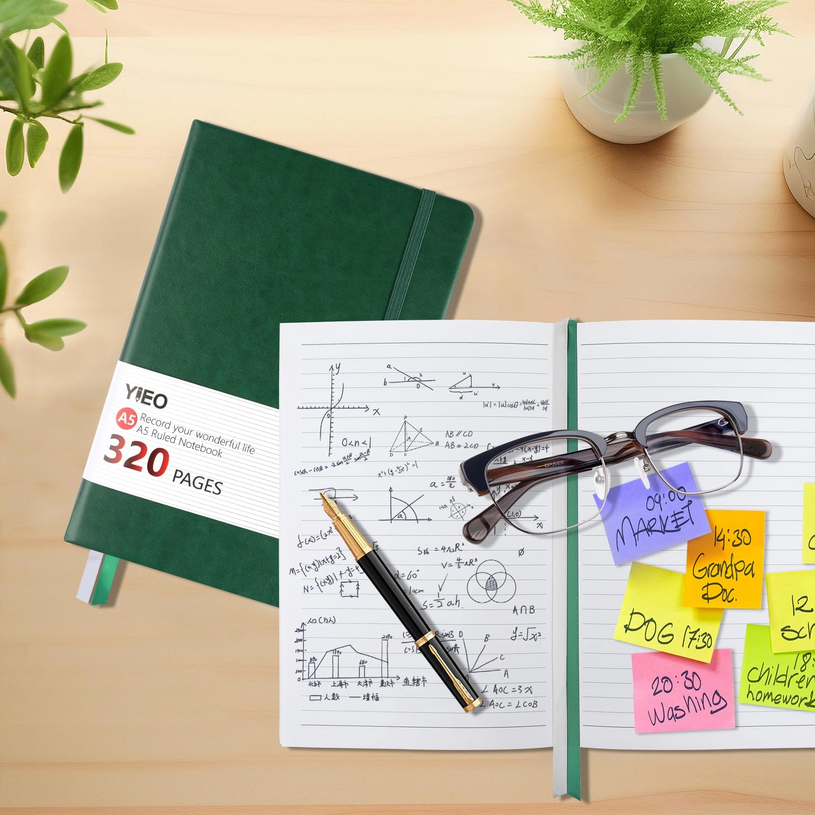 Notebook A5 Hardcover - Lined 160 Sheets