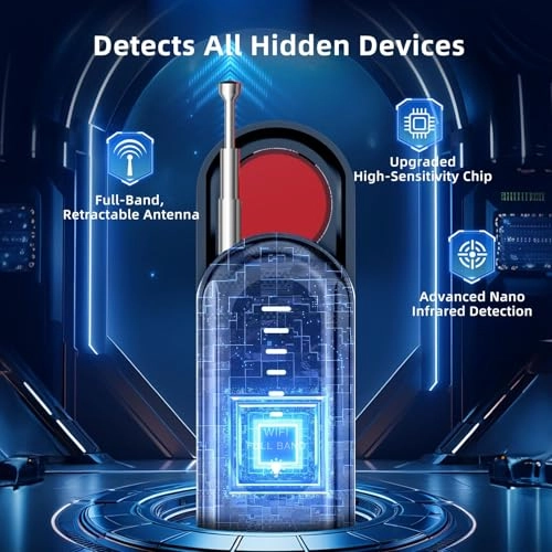 Hidden Spy Camera Detector - Portable RF/Wireless Signal Scanner