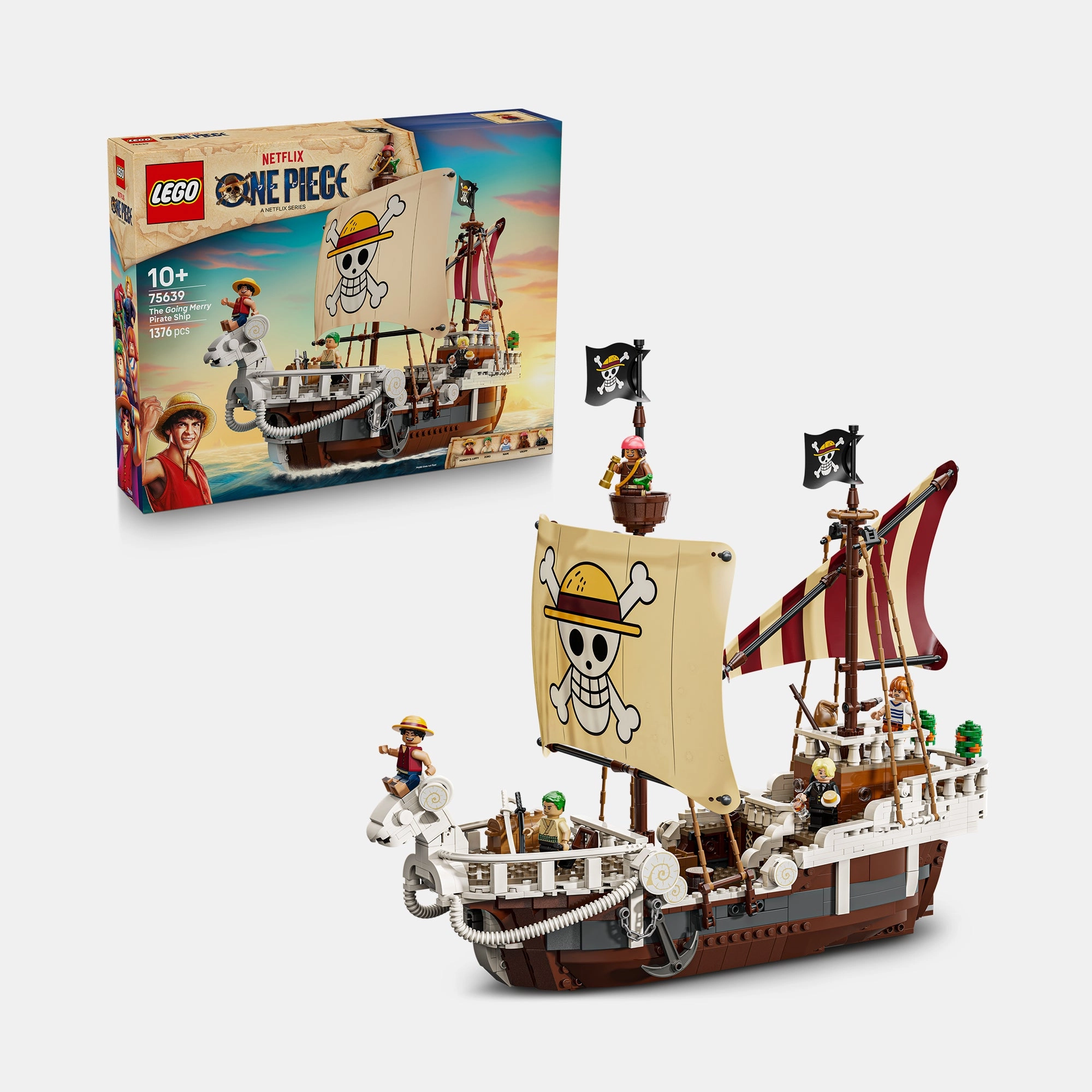 LEGO The Going Merry Pirate Ship - Monkey D. Luffy, Zoro, Nami, Usopp and Sanji 1376pcs