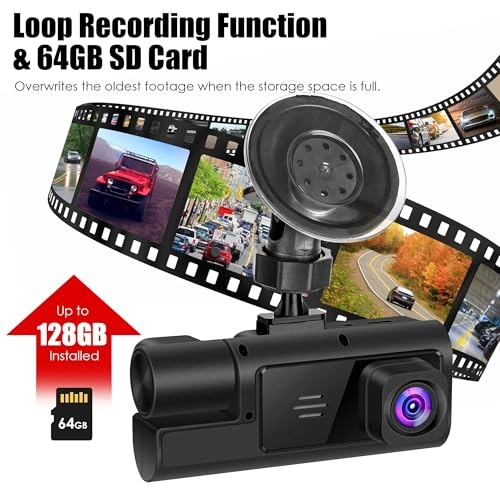 3 Channel Dash Cam - 1080P