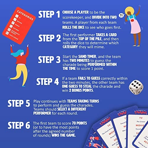 Party Charades - 200 Charades Family Card Game