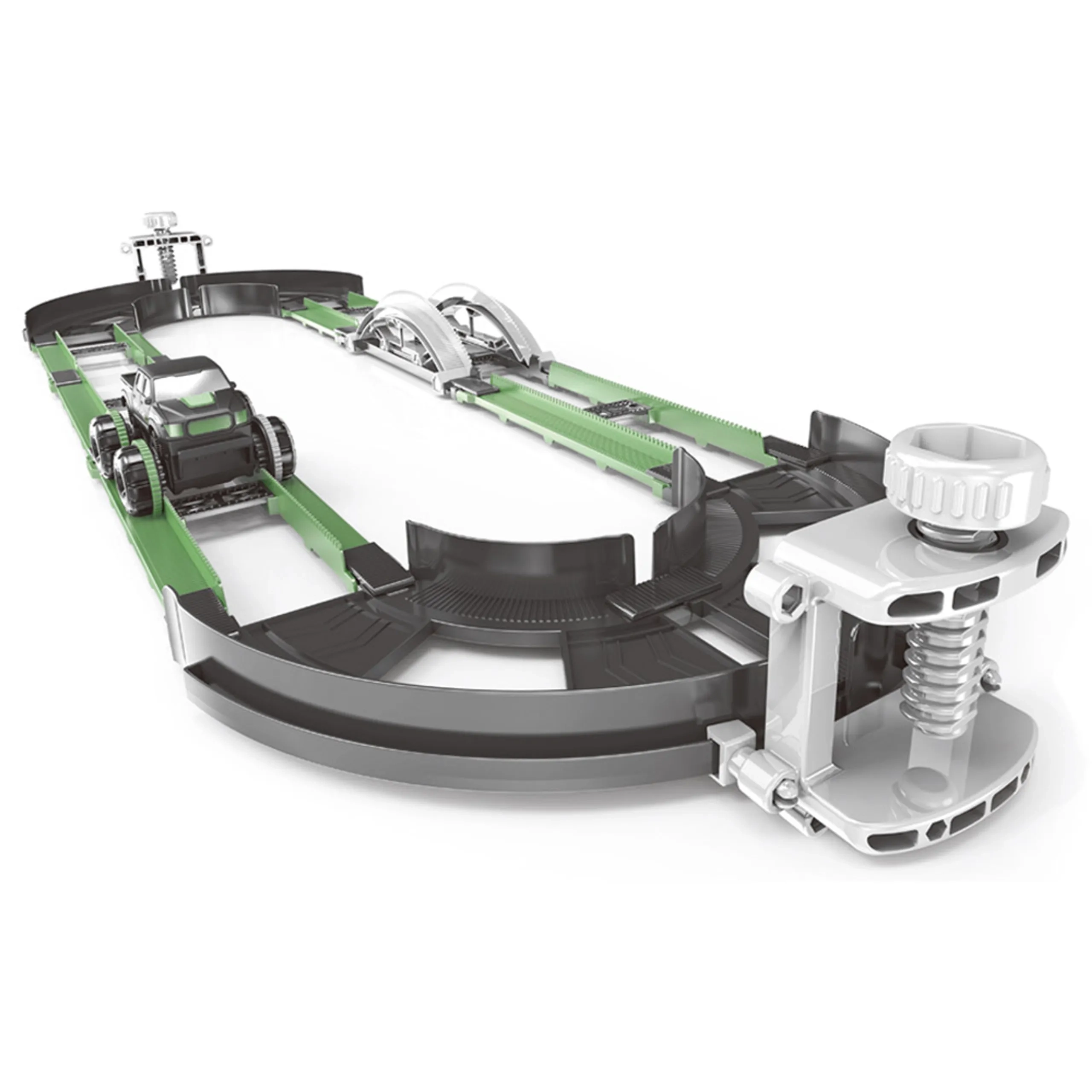 Stunt Roll-Over Rail Car - 54 pieces