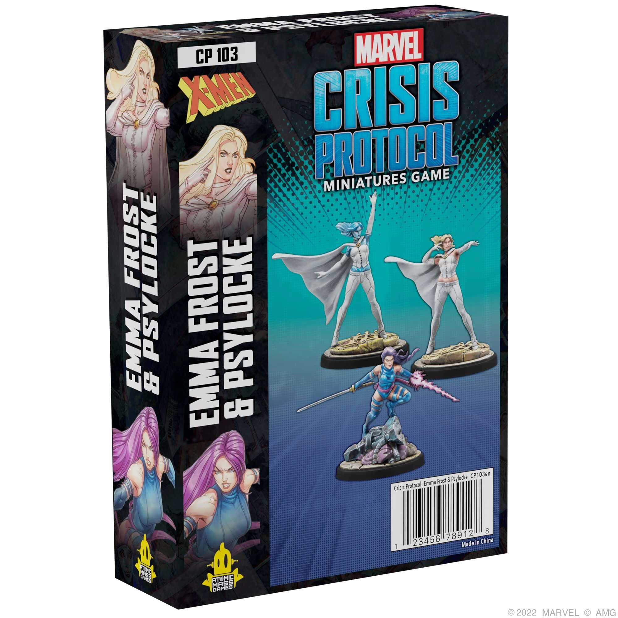 Atomic Mass Games Marvel: Crisis Protocol: Emma Frost and Psylocke Character Pack - Tabletop Superhero Game