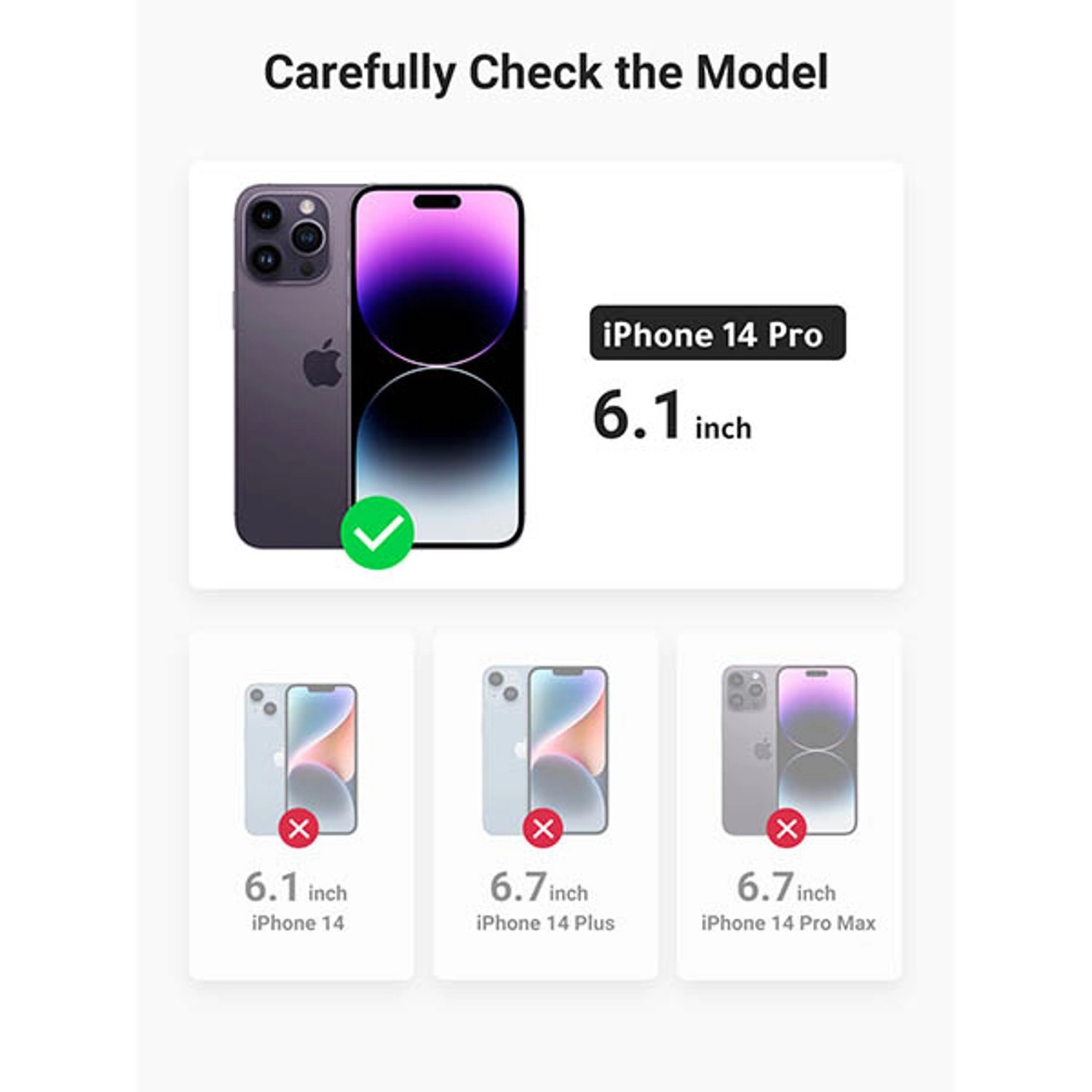 Magnetic Back Case for iPhone 14 Pro