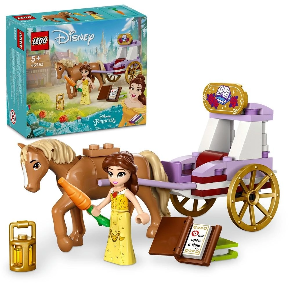 LEGO Belle’s Storytime Horse Carriage (43233) - Belle mini-doll Philippe horse