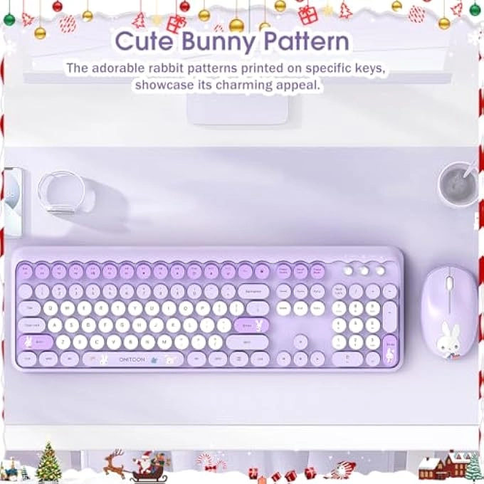 Ergonomic Wireless Rechargeable Bluetooth Keyboard - Wired/Wireless