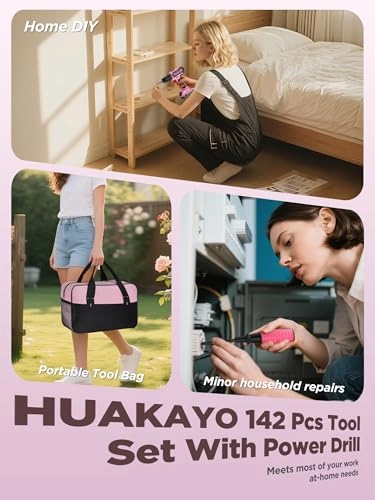 Cordless Drill Set - 2000 Milliamp Hours 21 Volts