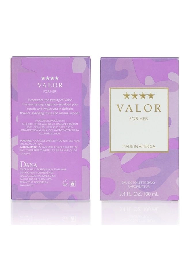 Valor - 3.4 Ounce Eau De Toilette