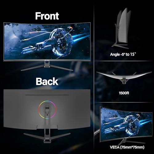 Curved Ultrawide WQHD Monitor - 3440 x 1440 34-Inch