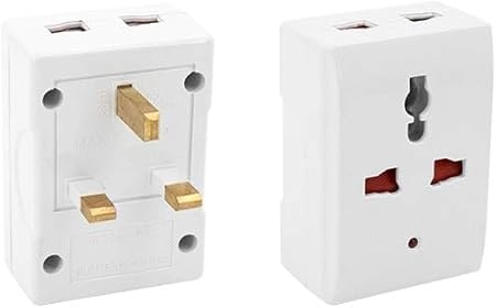 Najm Trading Universal AC Power Plug Adapter - EU/USA/AU to UK GB England