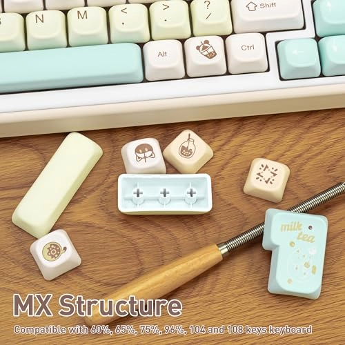 145 Keys PBT Keycaps Set - Keycap Puller